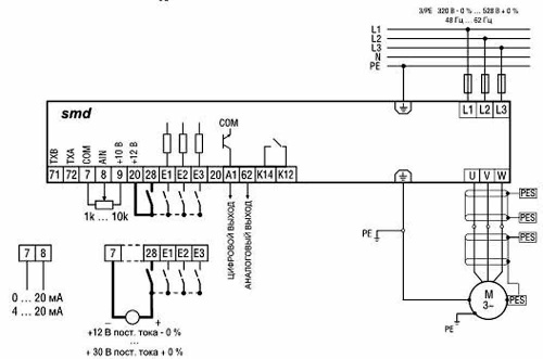 Lenze ESMD113L4TXA (11KW, 3ф, 24A, IP20) фото 2