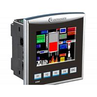 Контроллер v350-J-TA24 ПЛК Vision экран 3.5 дюйма, вх./вых: 8DI, 10TO, 2AI/DI, 2PT100/TC/DI, 2AO, Плоская панель Unitronics